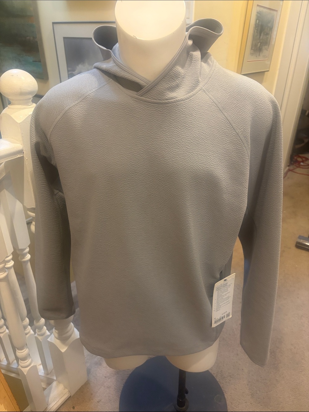 lululemon athletica Light Gray Textured Pullover Hoodie
